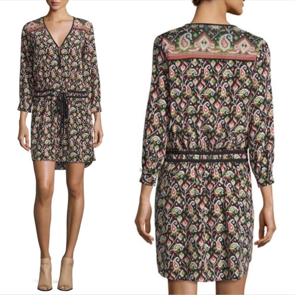 Veronica Beard Black Multicolor Printed Mini Dress - image 11